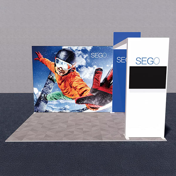 SEGOセットディスプレイ【1小間用】｜3x3m 展示会ブース装飾セット